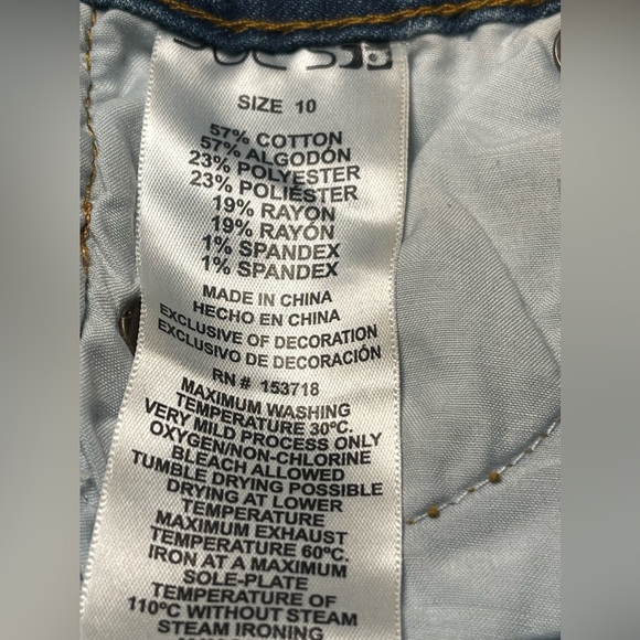 Joe's Tuxedo Stripe Girls Cropped Denim Jeans Size 10 - Picture 8 of 9